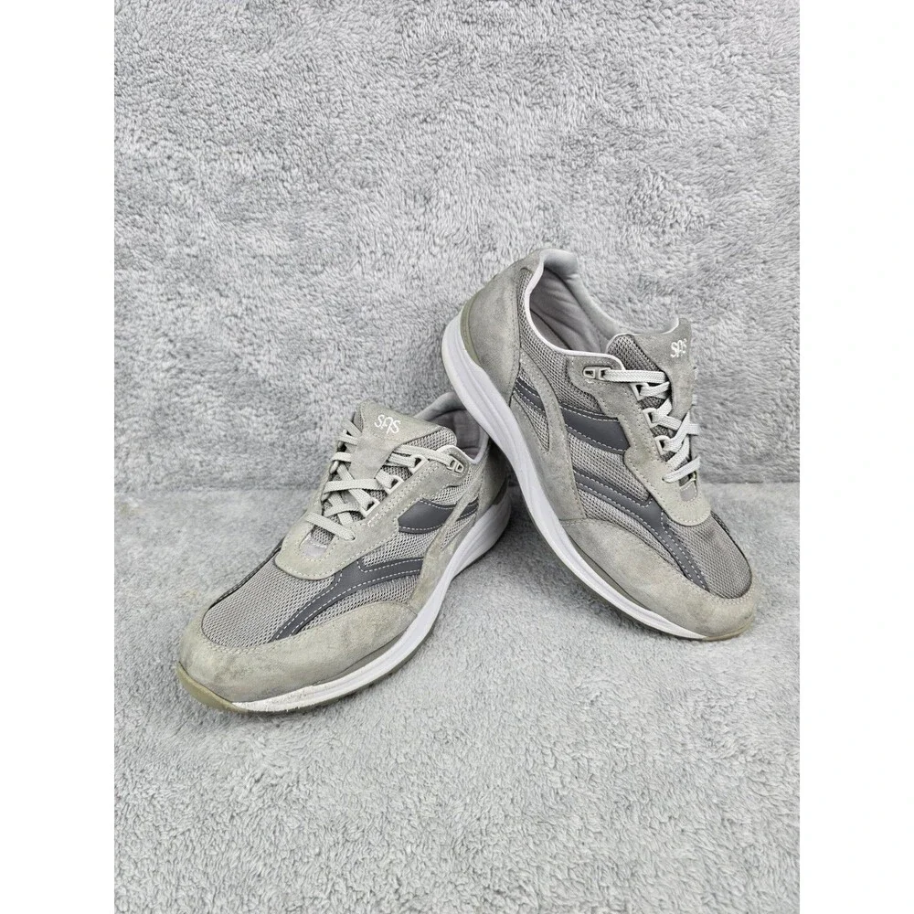 SAS Journey Gray Casual Walking Sneakers Mens 12.5 Wide Comfort Shoes